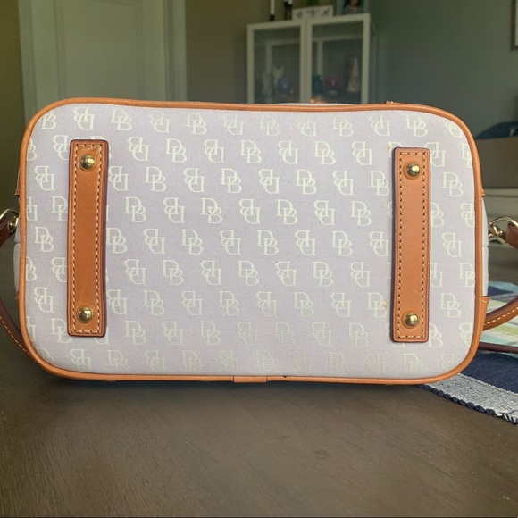 DOONEY & BOURKE CHARLIE Crossbody SATCHEL Signature Lavender NWT - Picture 8 of 8